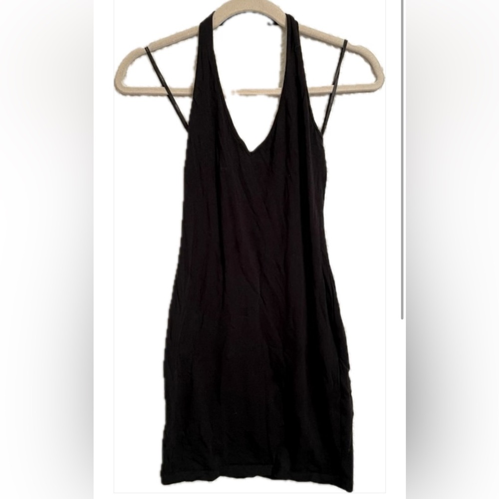 Chic Black Halter Dress
